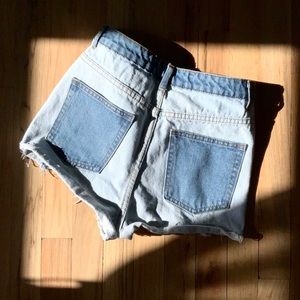 SOLD ❕❕❕❕ Multi-toned denim shorts!